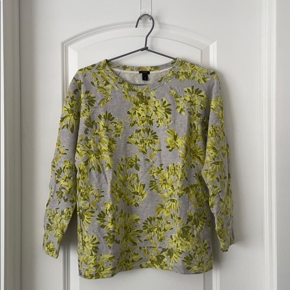 Jcrew floral sweatshirt XS